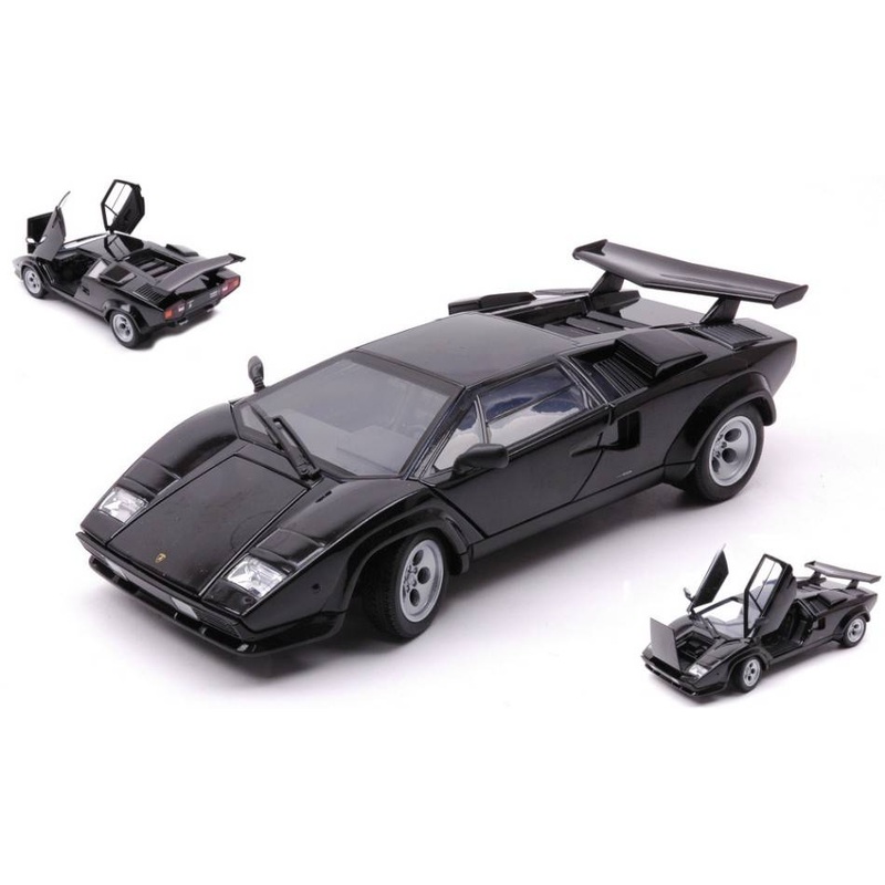 SCALE MODEL COMPATIBLE WITH LAMBORGHINI COUNTACH BLACK 1:24 WELLY WE24112BK