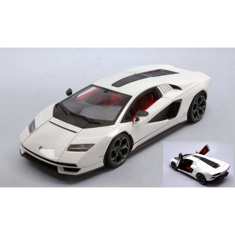 SCALE MODEL COMPATIBLE WITH LAMBORGHINI COUNTACH LP1 800-4 WHITE 1:24 BURAGO BU21102