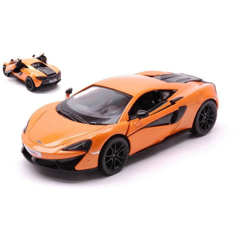 SCALE MODEL COMPATIBLE WITH MC LAren 570S COUPE' ORANGE METALLIC 1:24 NEW RAY NY71333