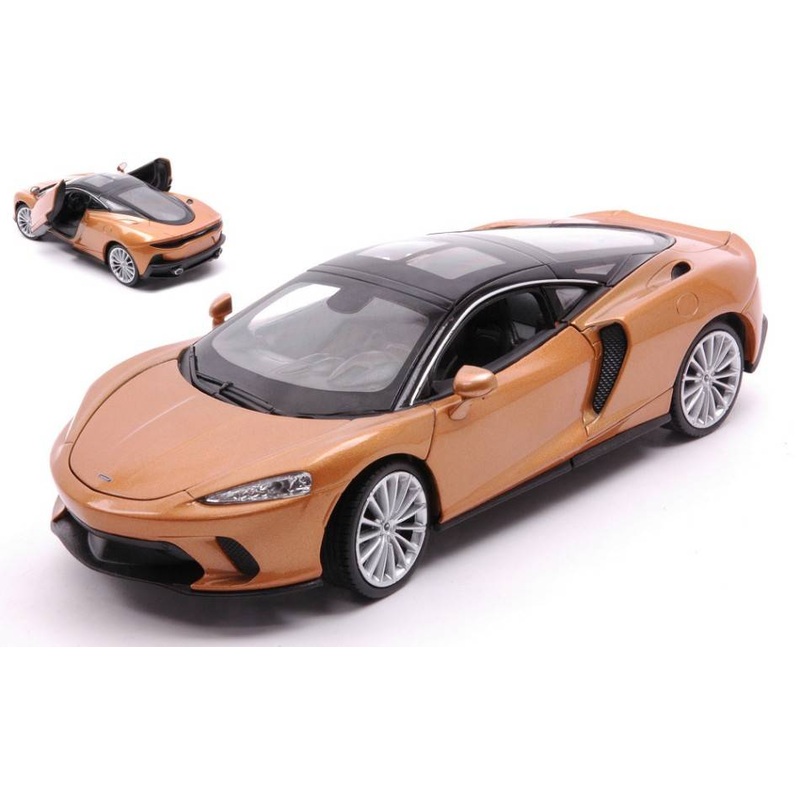 SCALE MODEL COMPATIBLE WITH MCLAREN GT GOLD 1:24 WELLY WE24105GD DIE CAST
