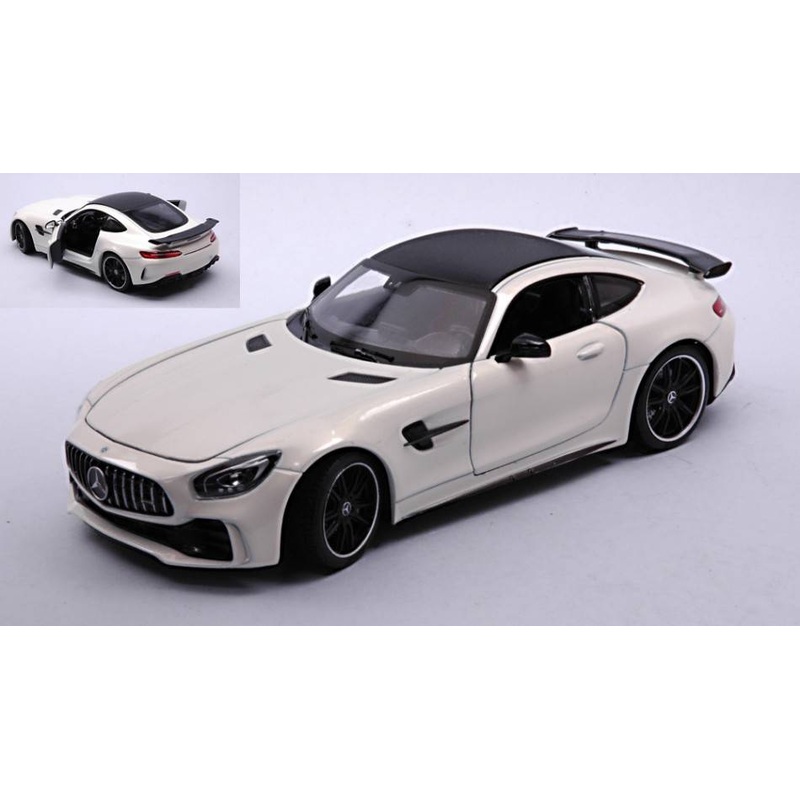 SCALE MODEL COMPATIBLE WITH MERCEDES AMG GT R (C190) METALLIC WHITE 1:24 WELLY WE24081W