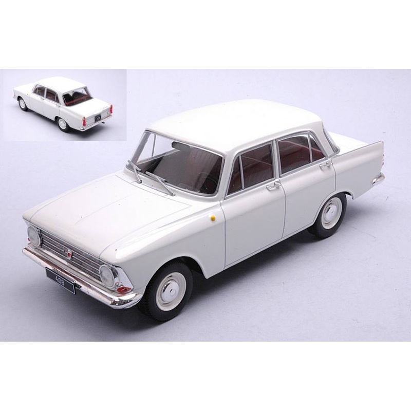 SCALE MODEL COMPATIBLE WITH MOSKWITSCH 408 WHITE 1:24 WHITEBOX WB124135