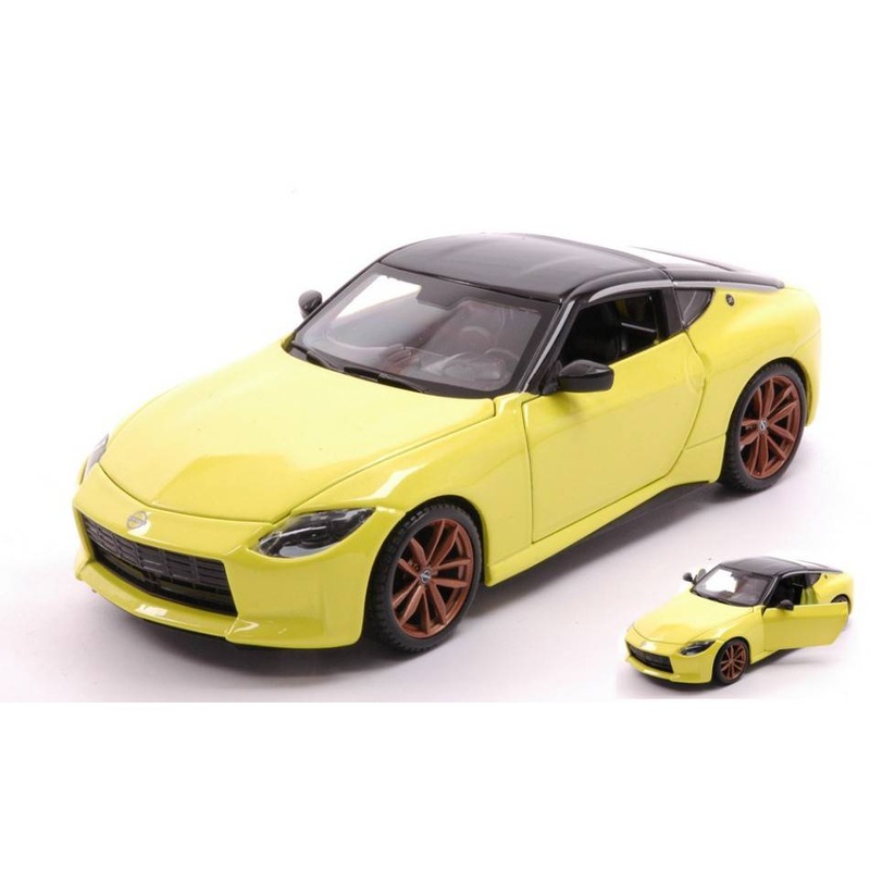 SCALE MODEL COMPATIBLE WITH NISSAN 400Z 2023 YELLOW 1:24 MAISTO MI32904Y