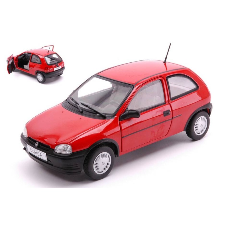 SCALE MODEL COMPATIBLE WITH OPEL CORSA B 1993 RED 1:24 WHITEBOX WB124191