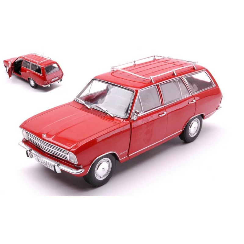 SCALE MODEL COMPATIBLE WITH OPEL KADETT B CARAVAN 1965 RED 1:24 WHITEBOX WB124193