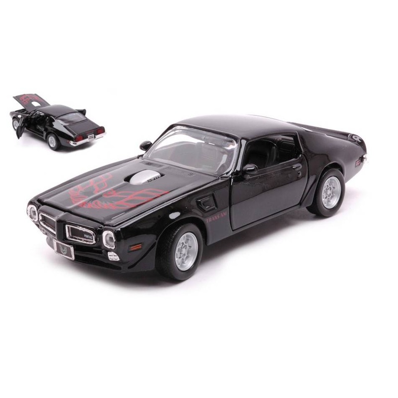 SCALE MODEL COMPATIBLE WITH PONTIAC FIREBIRD 1973 BLACK 1:24 MOTORMAX MTM73243BK