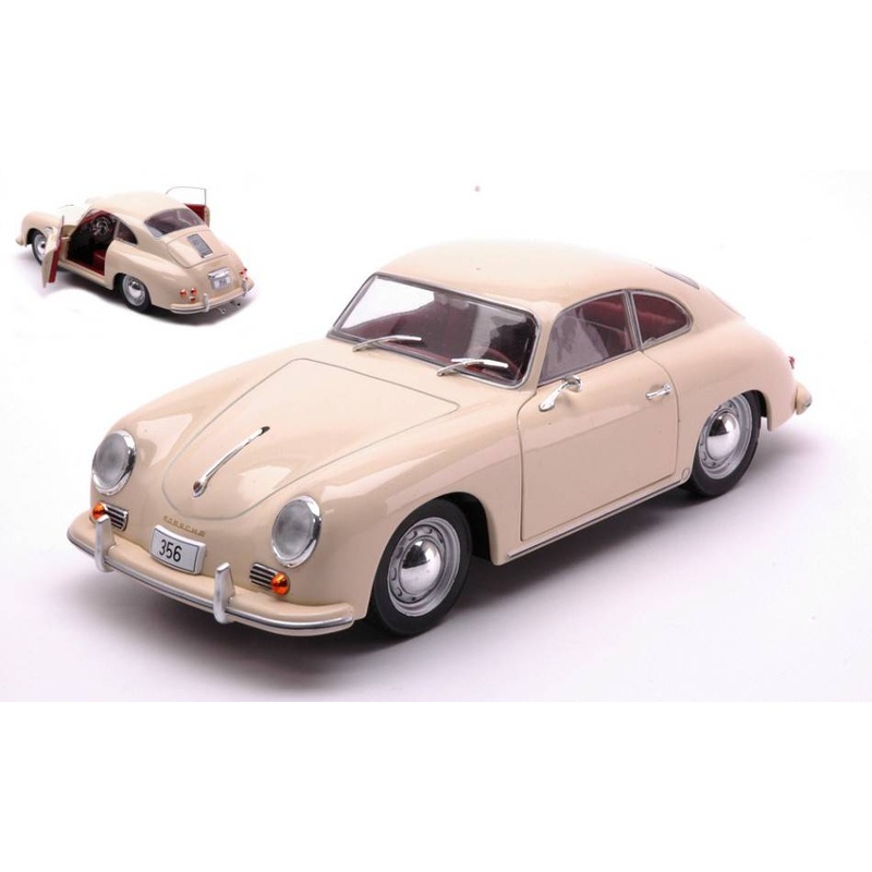 SCALE MODEL COMPATIBLE WITH PORSCHE 356 1959 LIGHT BEIGE 1:24 WHITEBOX WB124190