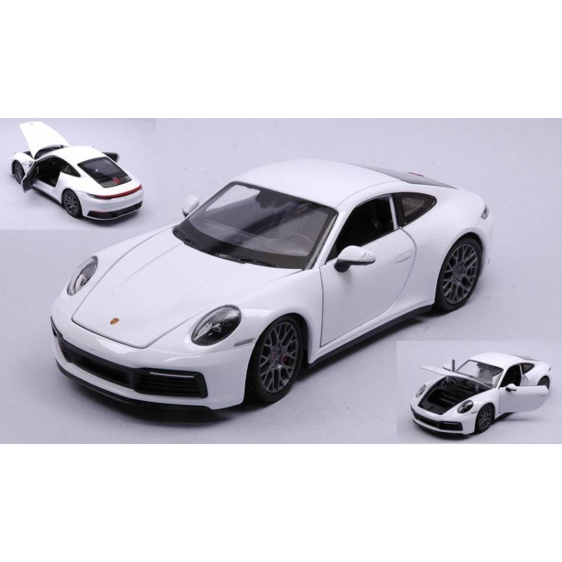 SCALE MODEL COMPATIBLE WITH PORSCHE 911 CARRERA 4S WHITE 1:24 WELLY WE24099WW