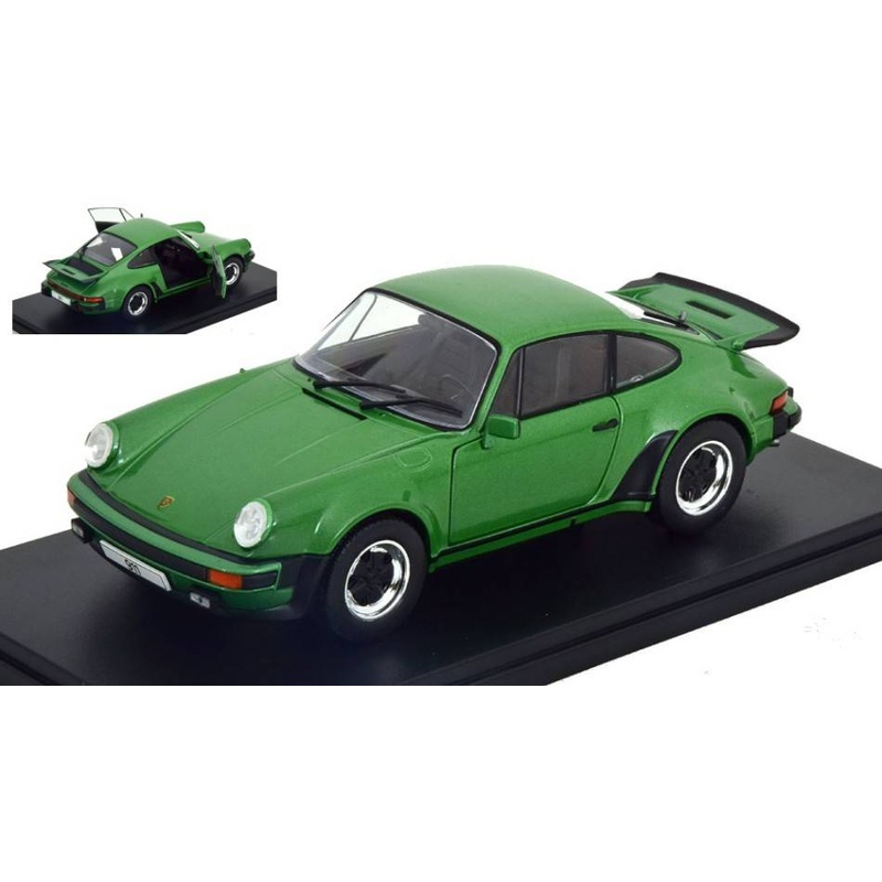 SCALE MODEL COMPATIBLE WITH PORSCHE 911 TURBO (930) 1974 MET.GREEN 1:24 WHITEBOX WB124188
