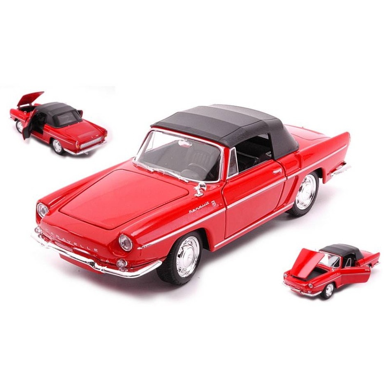 SCALE MODEL COMPATIBLE WITH RENAULT CARAVELLE SOFT TOP RED 1:24 WELLY WE24068HR
