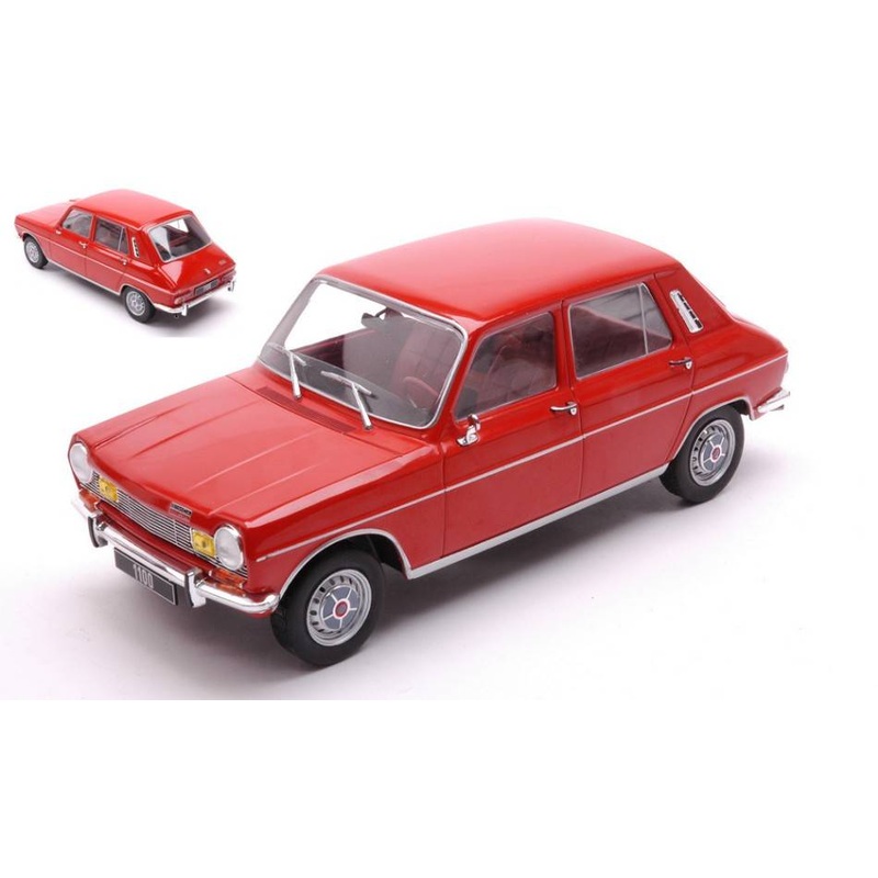 SCALE MODEL COMPATIBLE WITH SIMCA 1100 1969 RED 1:24 WHITEBOX WB124167