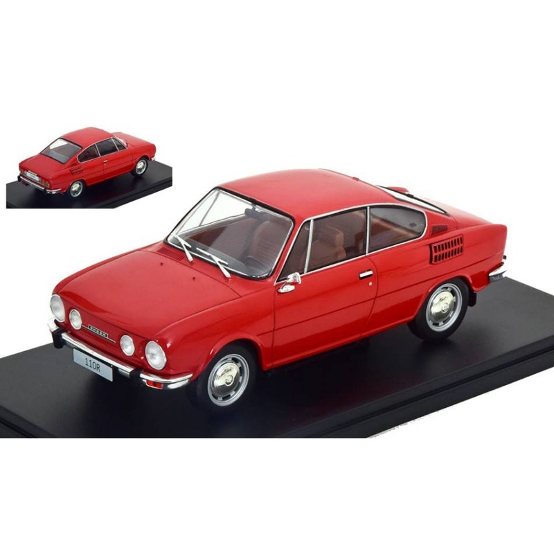 SCALE MODEL COMPATIBLE WITH SKODA 110R 1970 RED 1:24 WHITEBOX WB124185