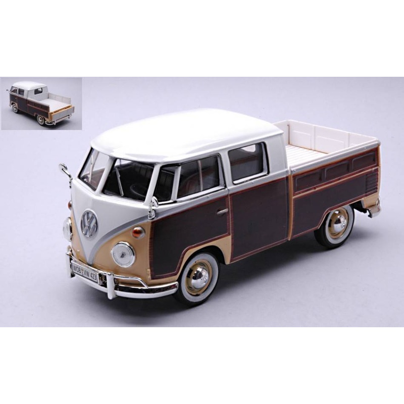 SCALE MODEL COMPATIBLE WITH VW TYPE 2 (T1) PICK UP BROWN 1:24 MOTORMAX MTM79560BN