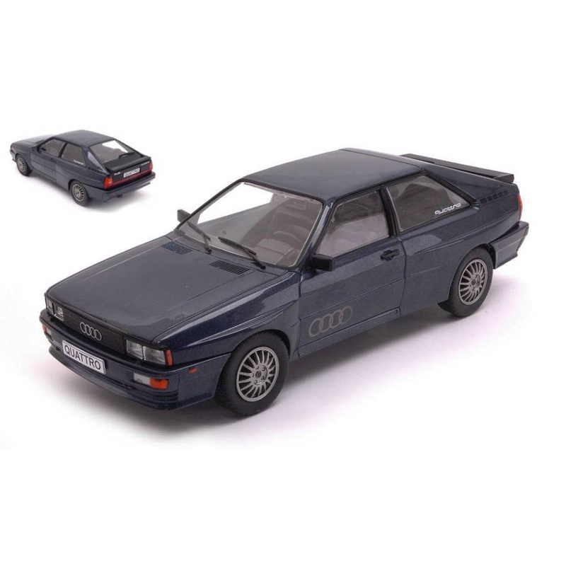 SCALE MODEL COMPATIBLE WITH AUDI QUATTRO METALLIC DARK BLUE 1:24 WHITEBOX WB124102