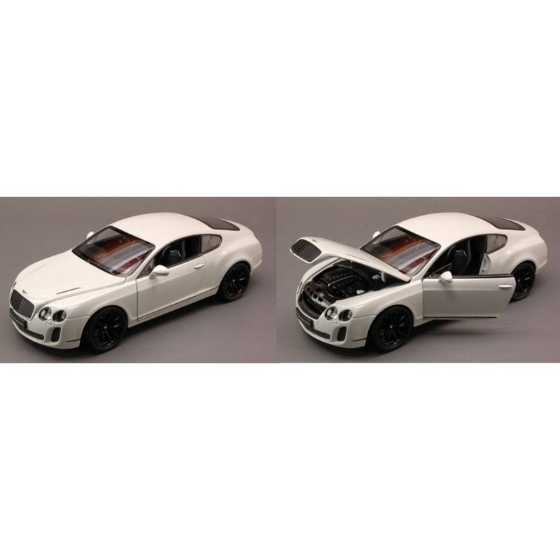 SCALE MODEL COMPATIBLE WITH BENTLEY CONTINENTAL SUPERSPORTS 2010 WHITE 1:24 WELLY WE4474