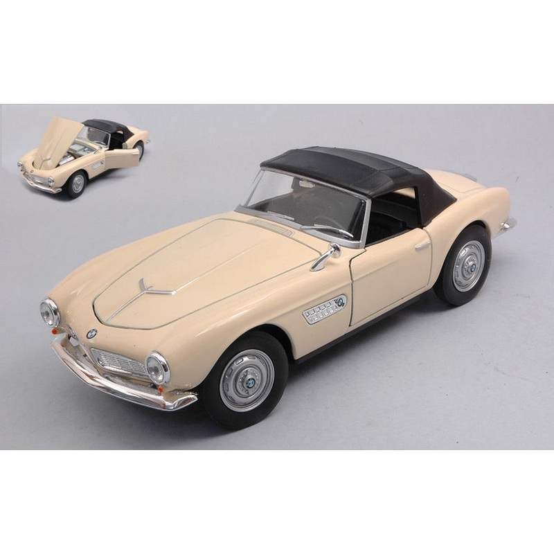 SCALE MODEL COMPATIBLE WITH BMW 507 LIGHT BEIGE CANOPY CLOSED 1:24 WELLY WE24097HCR