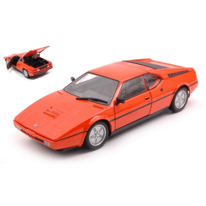 SCALE MODEL COMPATIBLE WITH BMW M1 ORANGE 1:24 WELLY WE24098OR
