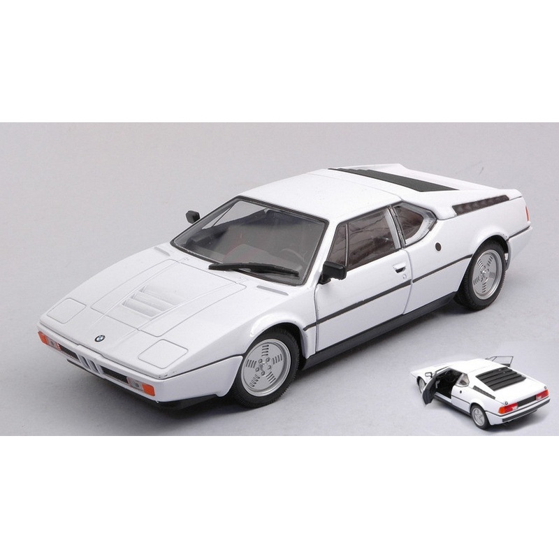 SCALE MODEL COMPATIBLE WITH BMW M1 WHITE 1:24 WELLY WE24098W