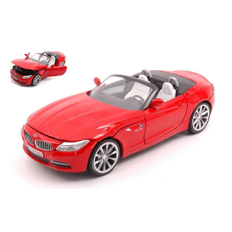 SCALE MODEL COMPATIBLE WITH BMW Z4 ROADSTER 2010 RED 1:24 MONDO MOTORS MM51048B