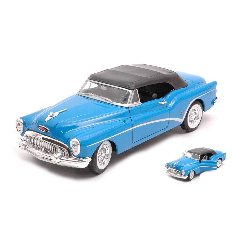 SCALE MODEL COMPATIBLE WITH BUICK SKYLARK WITH CLOSED CANOPY BLUE 1:24 WELLY WE24027BL