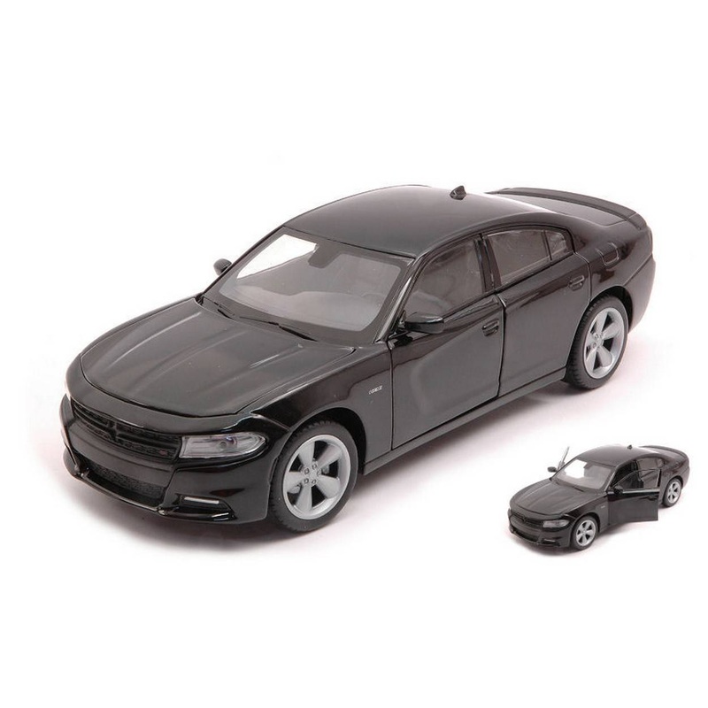 SCALE MODEL COMPATIBLE WITH DODGE CHARGER R/T BLACK 1:24 WELLY WE24079BK