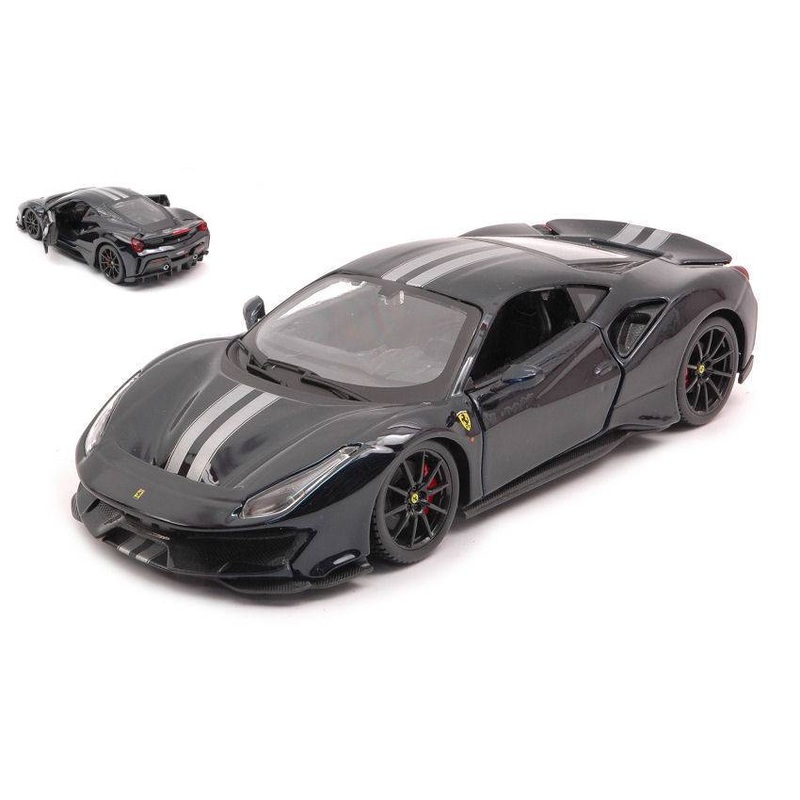 SCALE MODEL COMPATIBLE WITH FERRARI 488 GTB DARK BLUE 1:24 BURAGO BU26026D