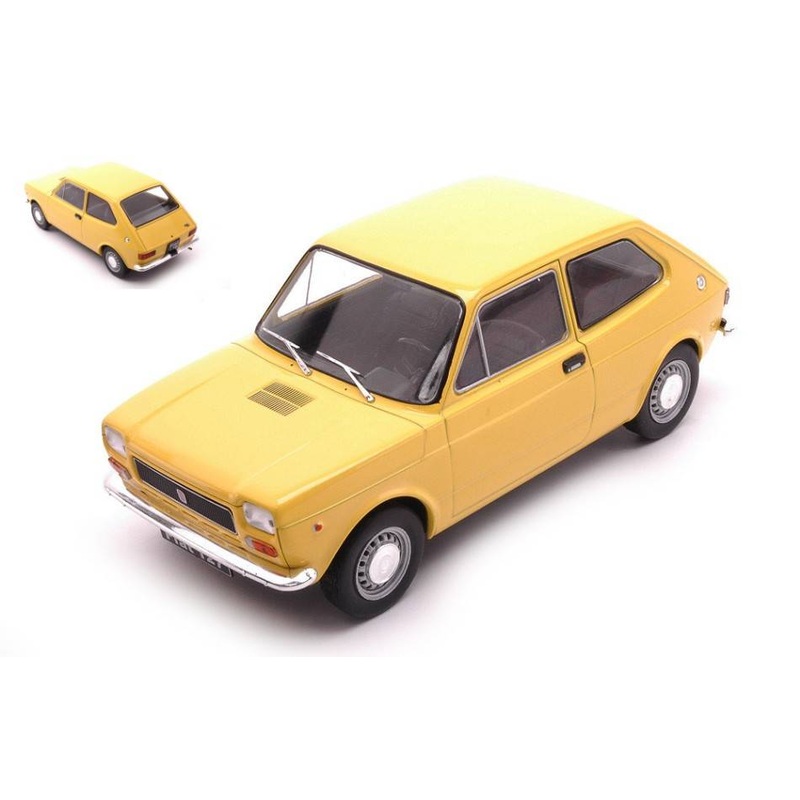 SCALE MODEL COMPATIBLE WITH FIAT 127 1974 YELLOW 1:24 WHITEBOX WB124109