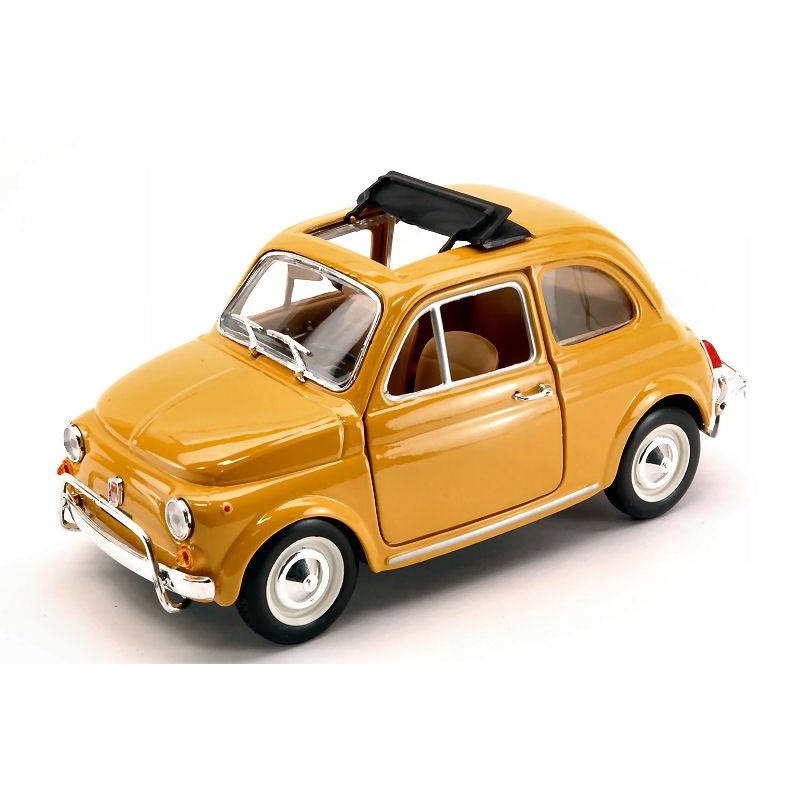 SCALE MODEL COMPATIBLE WITH FIAT 500 L 1968 YELLOW 1:24 BURAGO BU22099Y