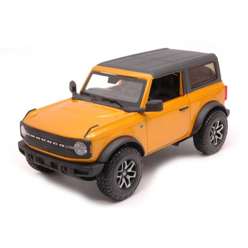SCALE MODEL COMPATIBLE WITH FORD BRONCO BADLANDS 2021 ORANGE 1:24 MAISTO MI31530O