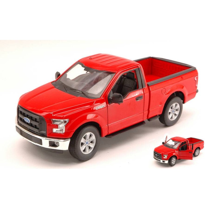 SCALE MODEL COMPATIBLE WITH FORD F-150 REGULAR CAB PICK UP 2015 RED 1:24 WELLY WE4063R