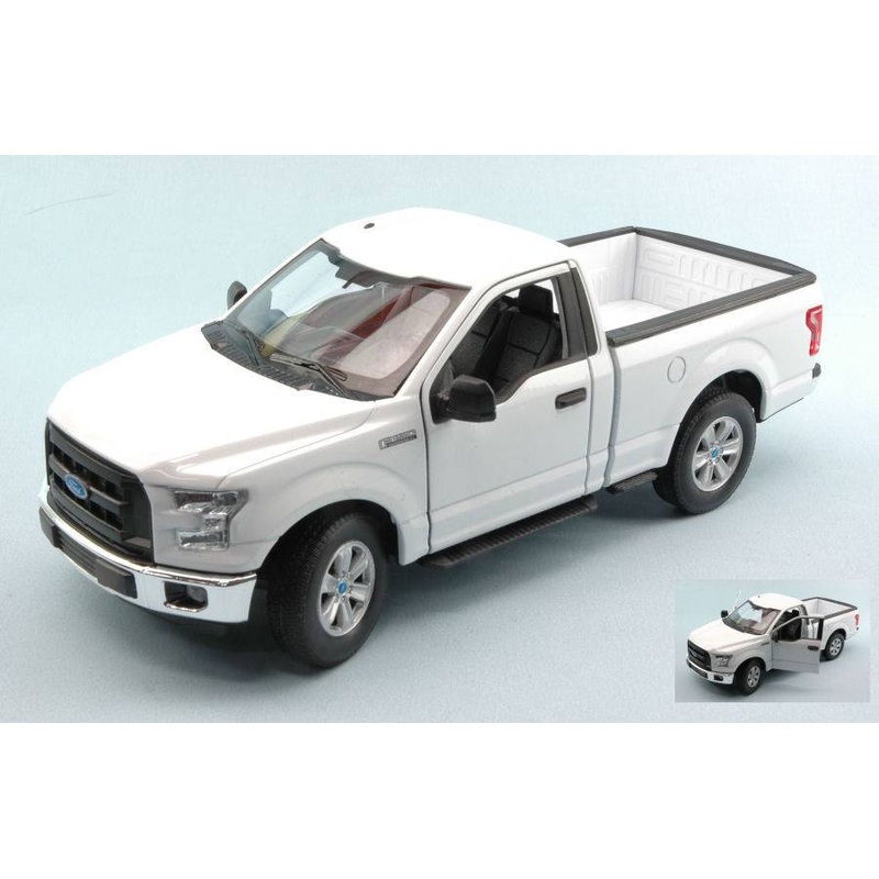 SCALE MODEL COMPATIBLE WITH FORD F-150 XL 13th SERIES 2016 WHITE 1:24 WELLY WE4063W