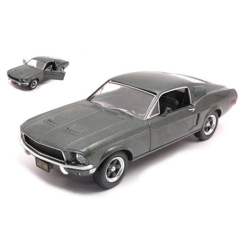 SCALE MODEL COMPATIBLE WITH FORD MUSTANG GT 1968 METALLIC GREEN 1:24 GREENLIGHT GREEN84038