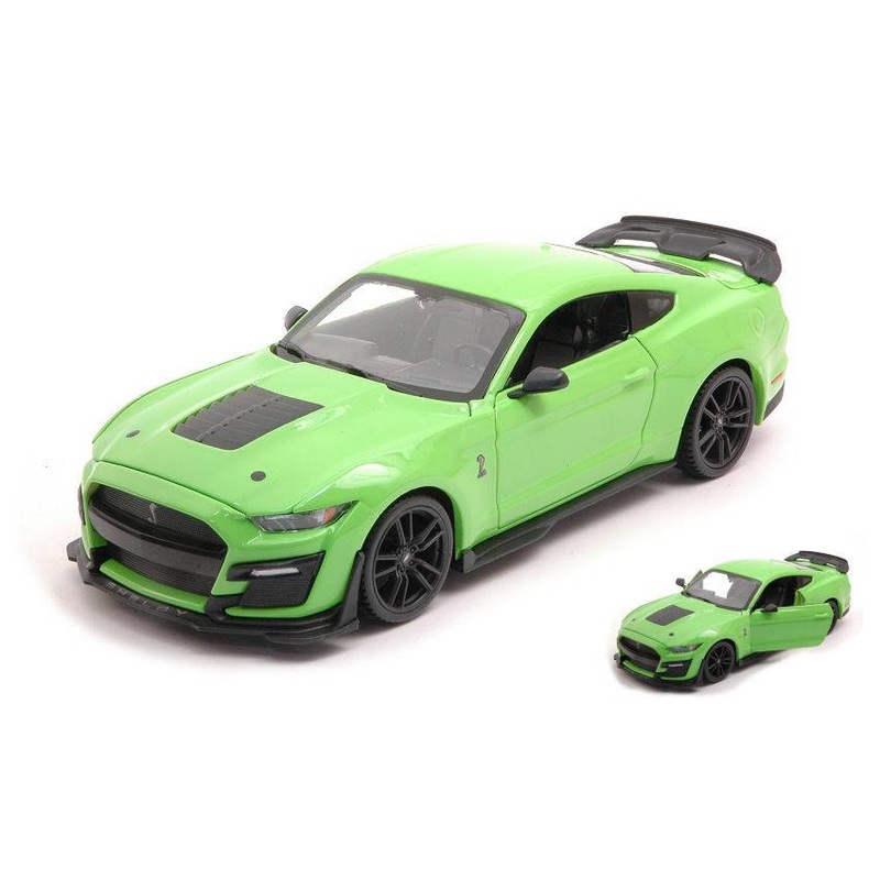 SCALE MODEL COMPATIBLE WITH FORD MUSTANG SHELBY GT500 2020 LIGHT GREEN 1:24 MAISTO MI31532B