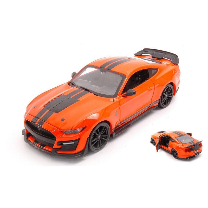 SCALE MODEL COMPATIBLE WITH FORD MUSTANG SHELBY GT500 2020 ORANGE 1:24 MAISTO MI31532O