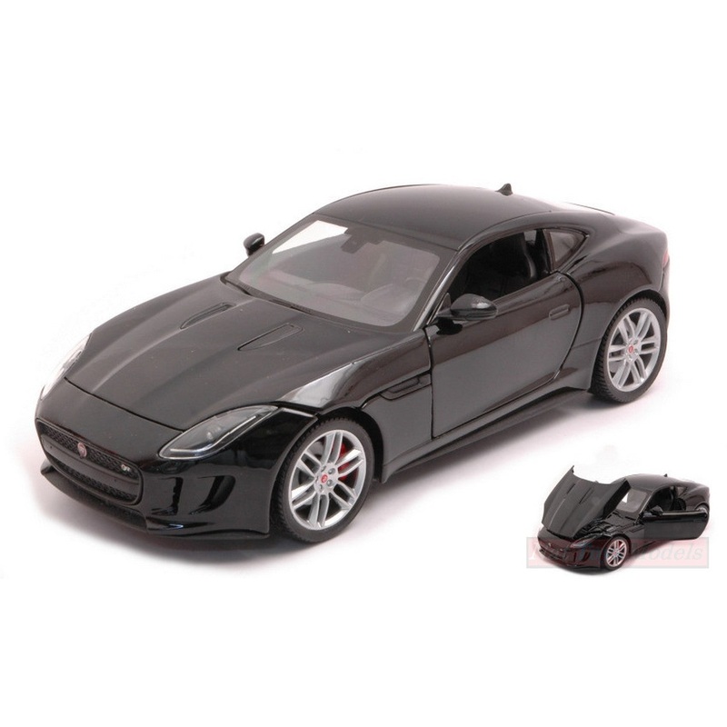 SCALE MODEL COMPATIBLE WITH JAGUAR F-TYPE 2015 BLACK 1:24 WELLY WE24060BK