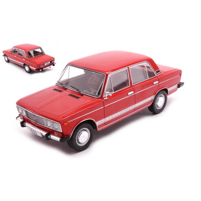 SCALE MODEL COMPATIBLE WITH LADA 1600 LS RED 1:24 WHITEBOX WB124123 MODEL