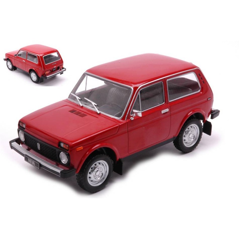 SCALE MODEL COMPATIBLE WITH LADA NIVA RED 1:24 WHITEBOX WB124133 DIE CAST