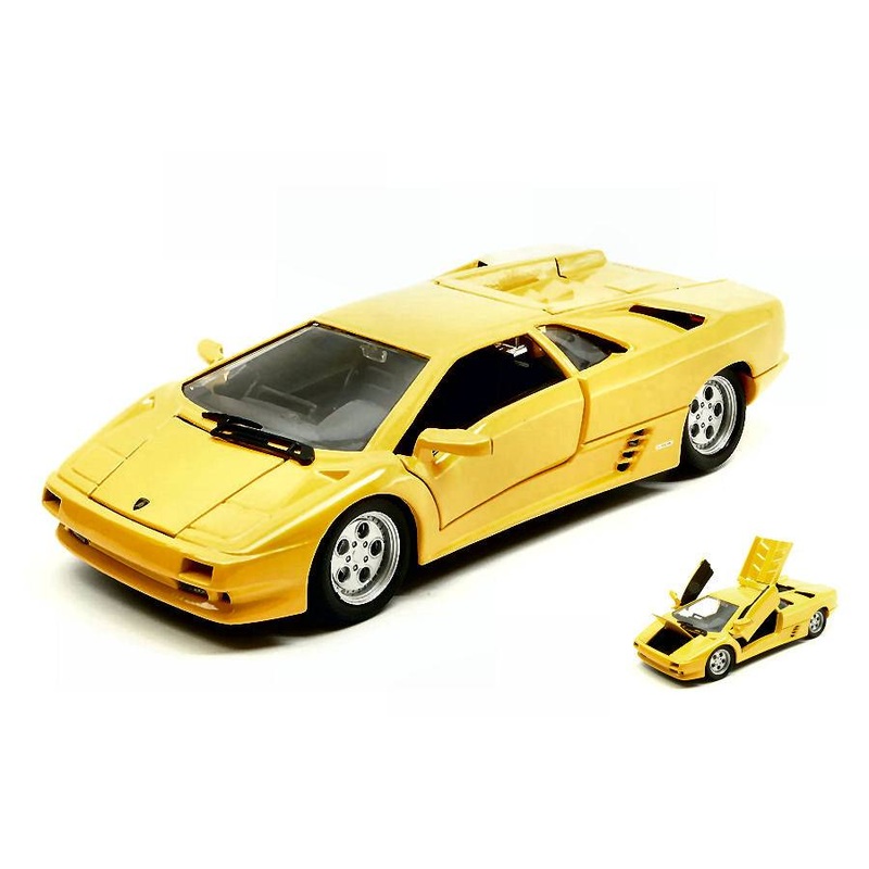 SCALE MODEL COMPATIBLE WITH LAMBORGHINI DIABLO 1994 YELLOW 1:24 WELLY WE29374Y