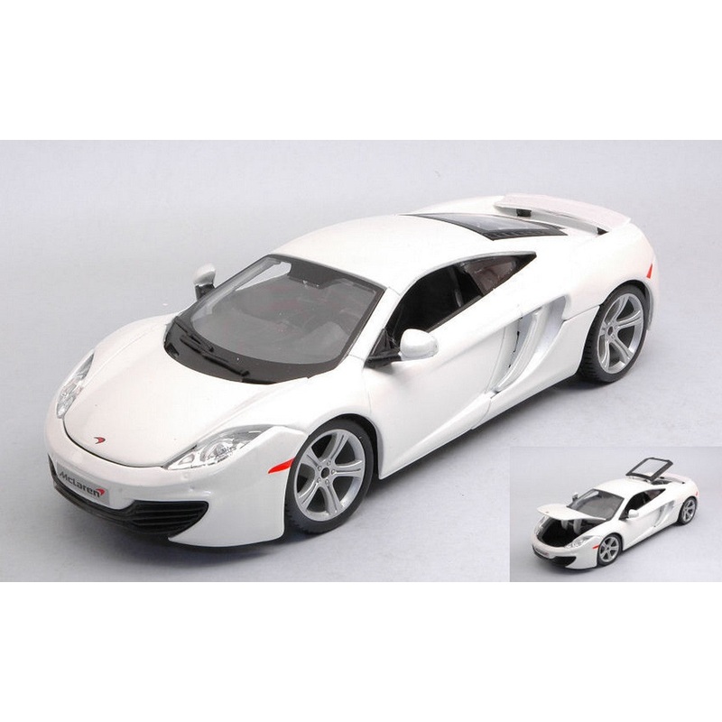 SCALE MODEL COMPATIBLE WITH MC LAren MP4-12C 2016 WHITE 1:24 BURAGO BU21074W