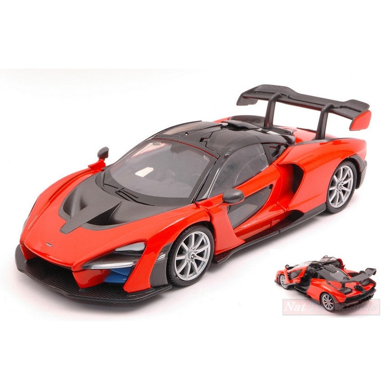 SCALE MODEL COMPATIBLE WITH MC LAREN SENNA TROPHY ORANGE 1:24 MOTORMAX MTM79355TM