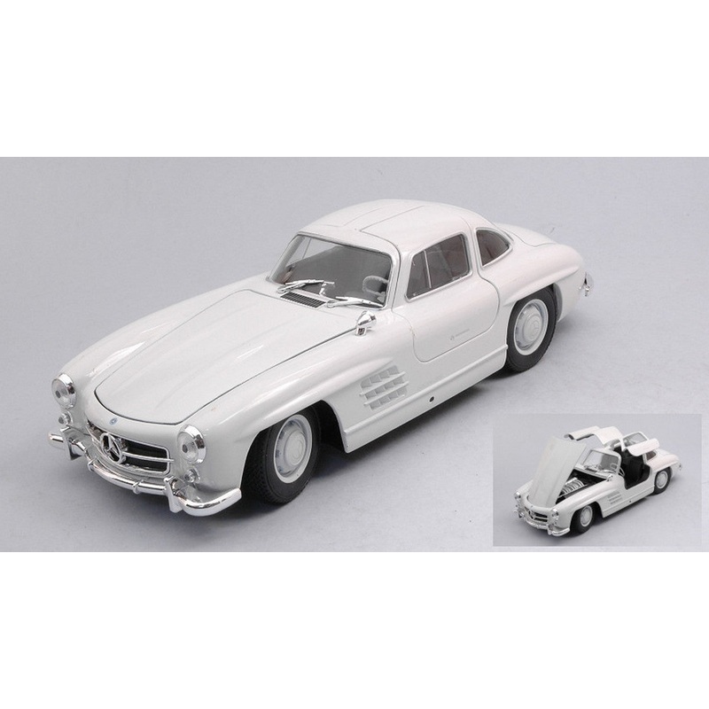 SCALE MODEL COMPATIBLE WITH MERCEDES 300 SL WHITE 1:24 WELLY WE24064W