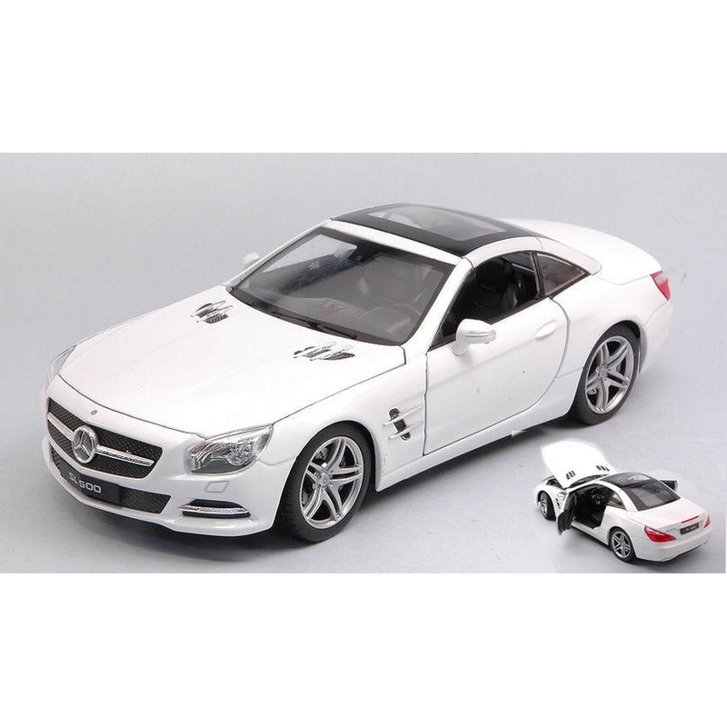 SCALE MODEL COMPATIBLE WITH MERCEDES SL 500 (R231) WHITE 1:24 WELLY WE24041HWH