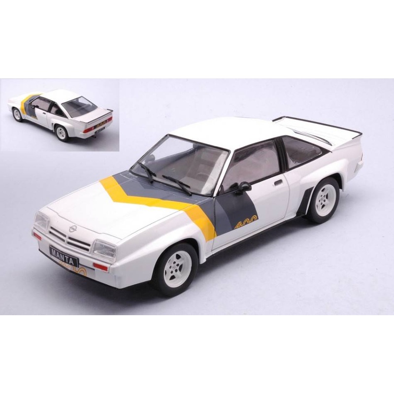 SCALE MODEL COMPATIBLE WITH OPEL MANTA B 400 WHITE DECORATED 1:24 WHITEBOX WB124112