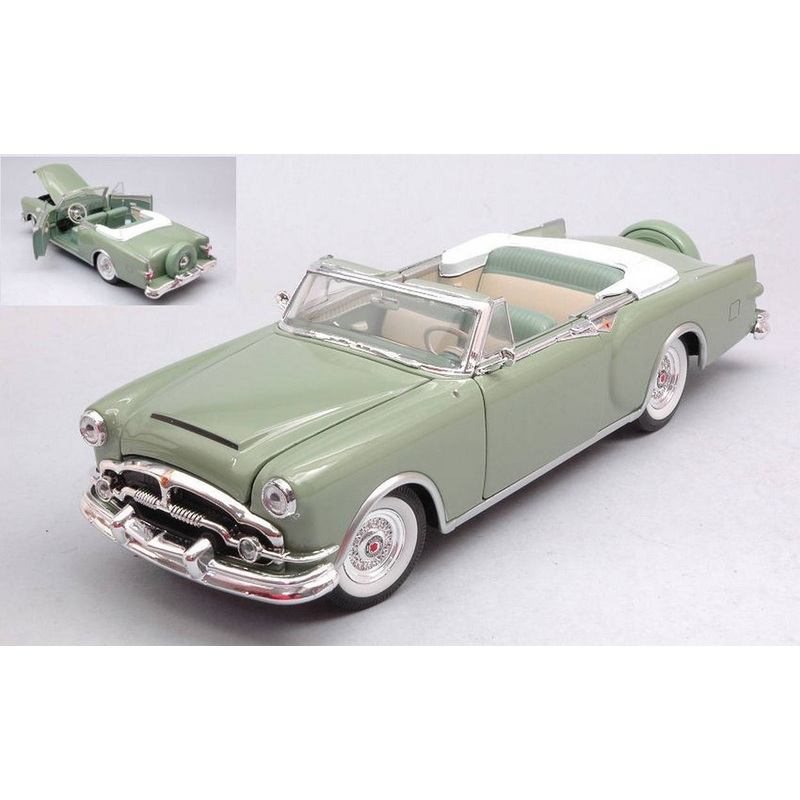 SCALE MODEL COMPATIBLE WITH PACKARD CARIBBEAN CABRIO 1953 OLIVE GREEN 1:24 WELLY WE4120
