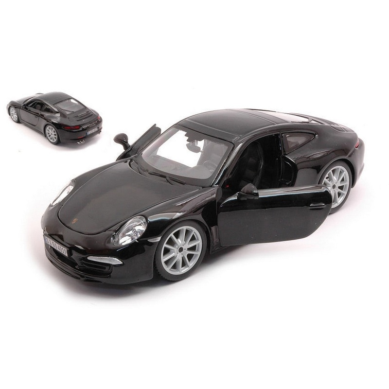 SCALE MODEL COMPATIBLE WITH PORSCHE 911 991 2011 BLACK 1:24 BURAGO BU21065Z