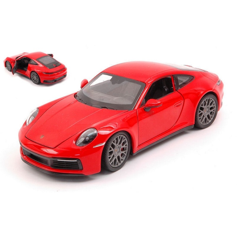SCALE MODEL COMPATIBLE WITH PORSCHE 911 CARRERA 4S RED 1:24 WELLY WE24099WR