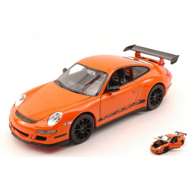 SCALE MODEL COMPATIBLE WITH PORSCHE 911 GT3 RS (997) 2006 ORANGE 1:24 WELLY WE2495R