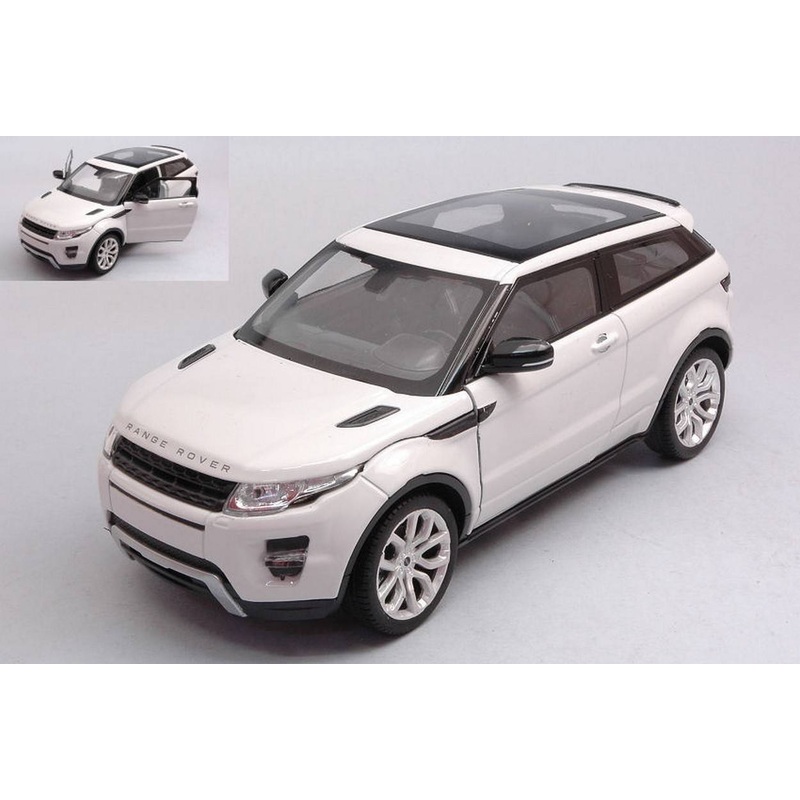 SCALE MODEL COMPATIBLE WITH RANGE ROVER EVOQUE COUPE' 2011 WHITE 1:24 WELLY WE4619