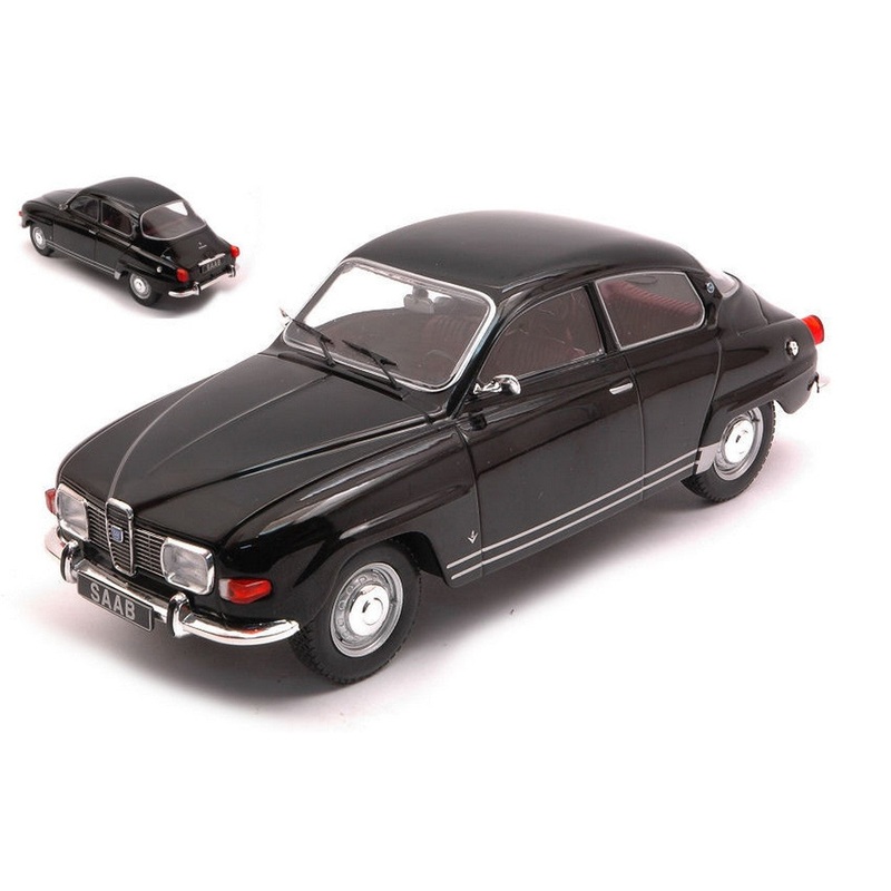 SCALE MODEL COMPATIBLE WITH SAAB 96 V4 BLACK 1:24 WHITEBOX WB124051