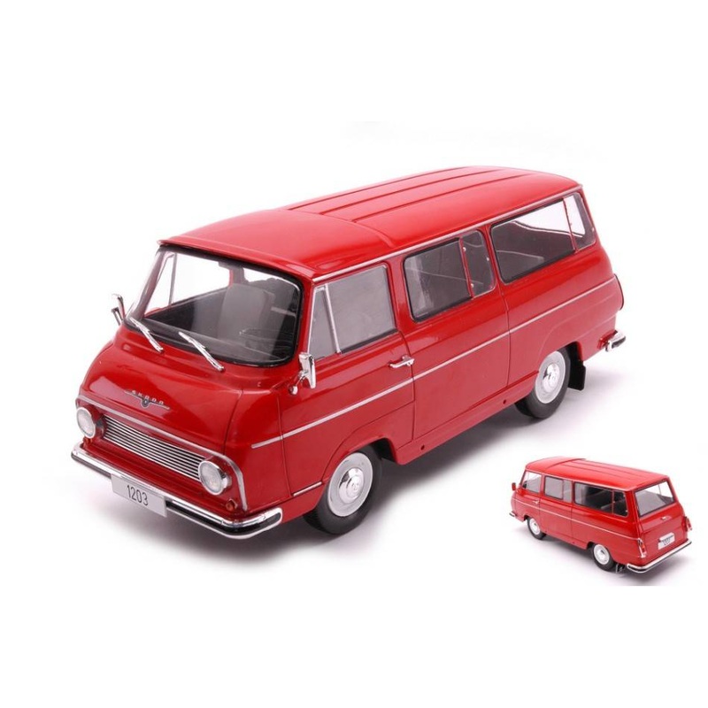 SCALE MODEL COMPATIBLE WITH SKODA 1203 RED 1:24 WHITEBOX WB124122 MODEL